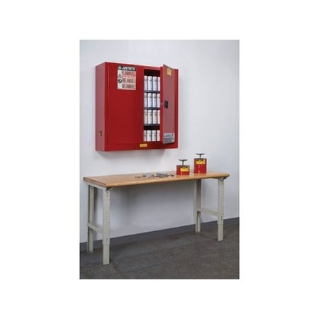 JUSTRITE SURE-GRIP® EX WALL MOUNT AEROSOL CAN SAFETY CABINET, CAP. 20 GALLONS,  8934016